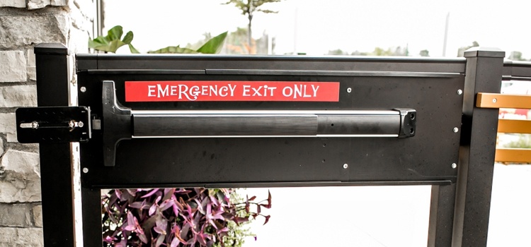 emergency push bar installation in Tehachapi