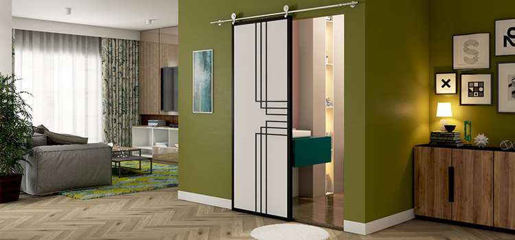 sliding bathroom door installation in Tehachapi